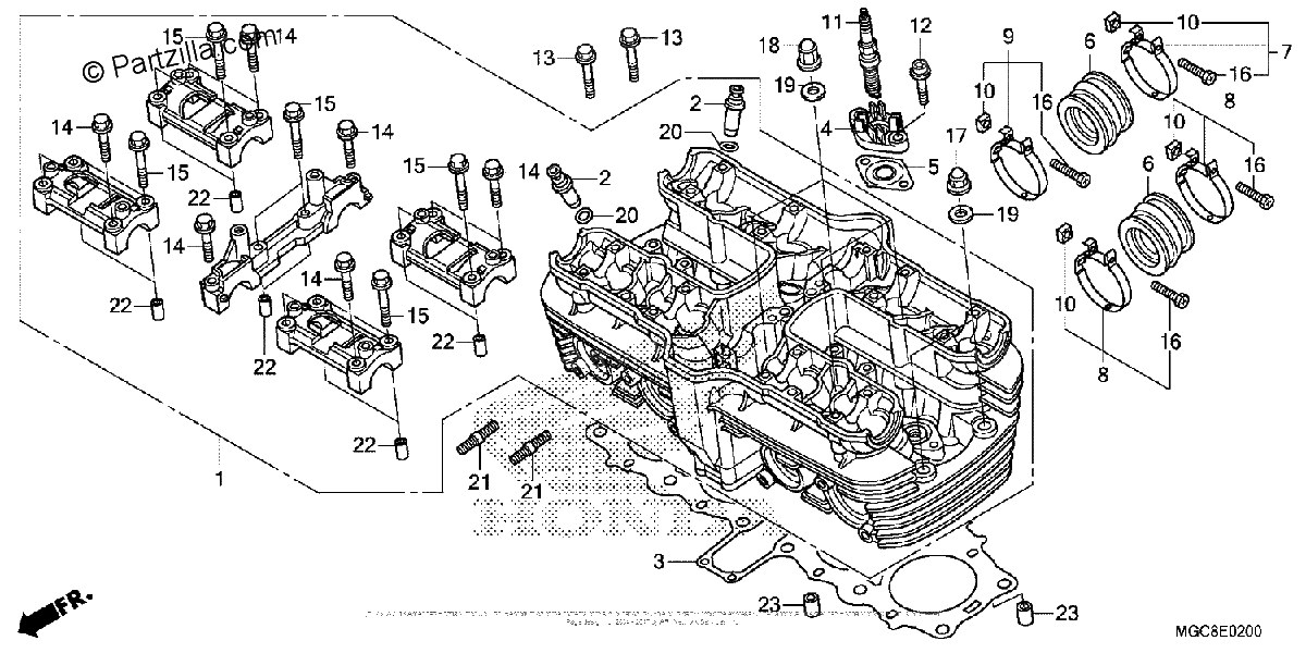 Diagrama de CYLINDER HEAD
