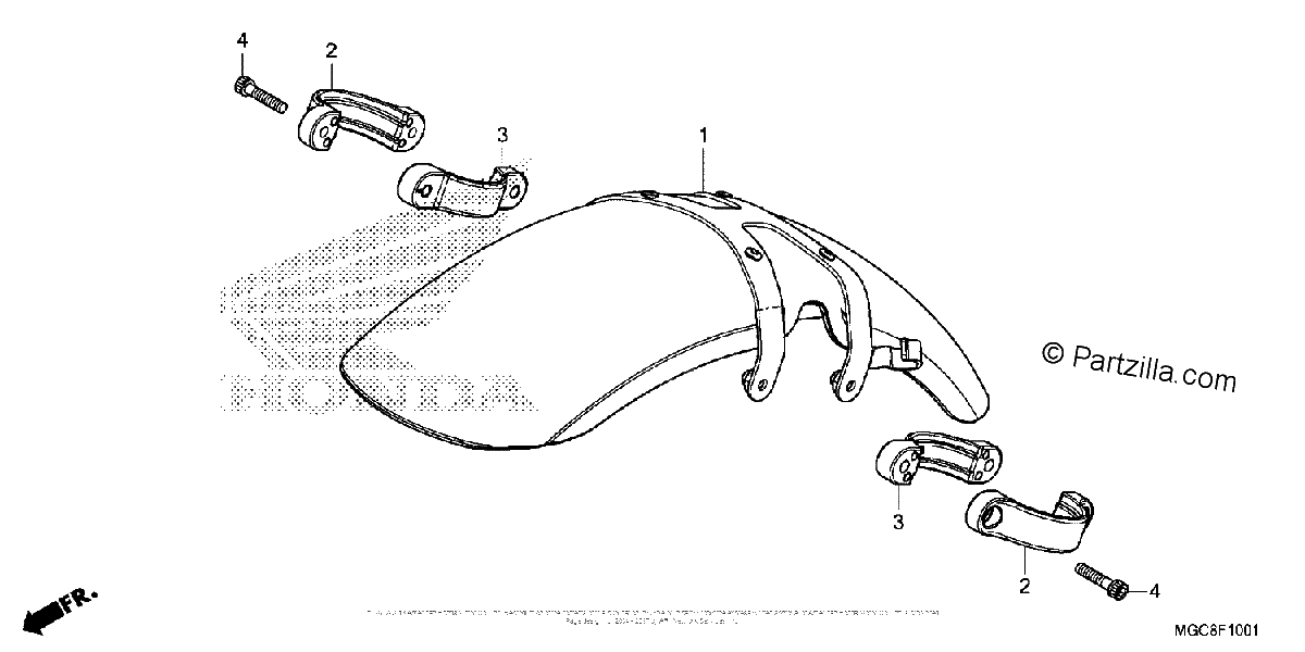 Diagrama de FRONT FENDER 2