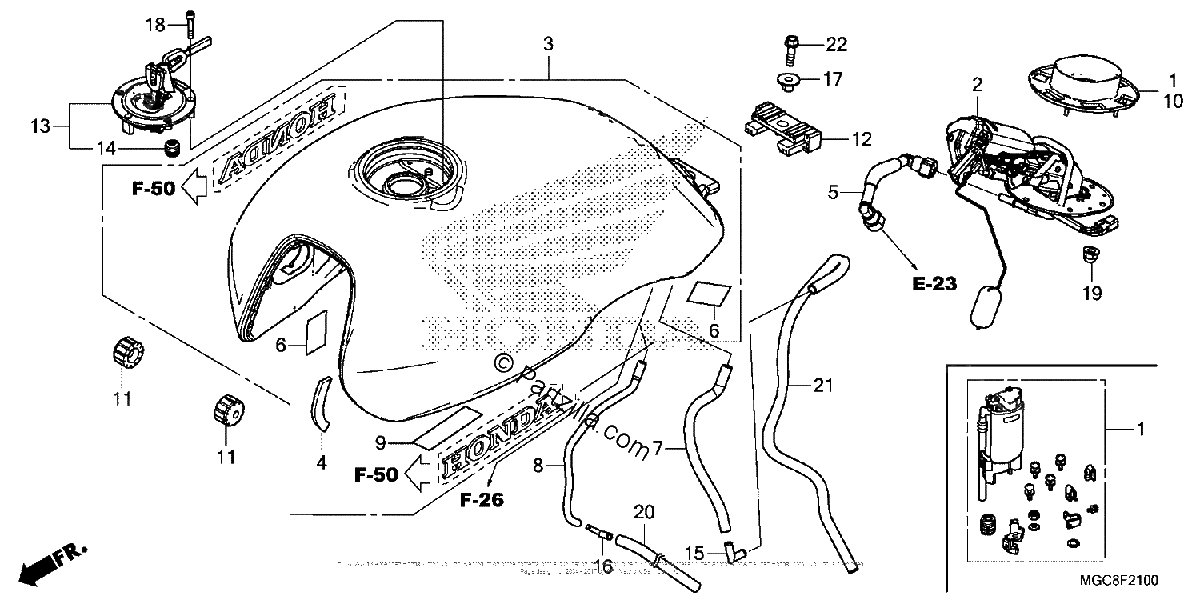 Diagrama de FUEL TANK FUEL PUMP