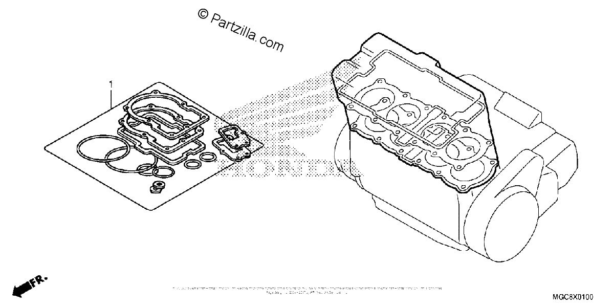 Diagrama de GASKET KIT A