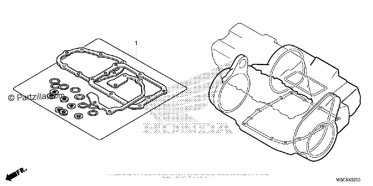 Diagrama de GASKET KIT B
