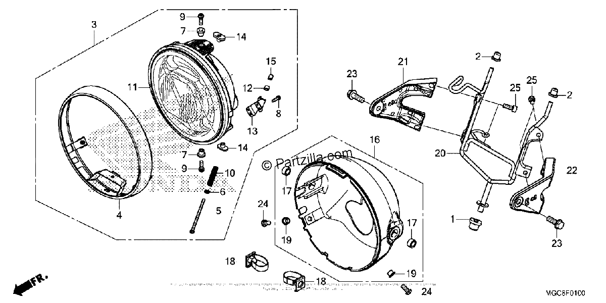 Diagrama de HEADLIGHT