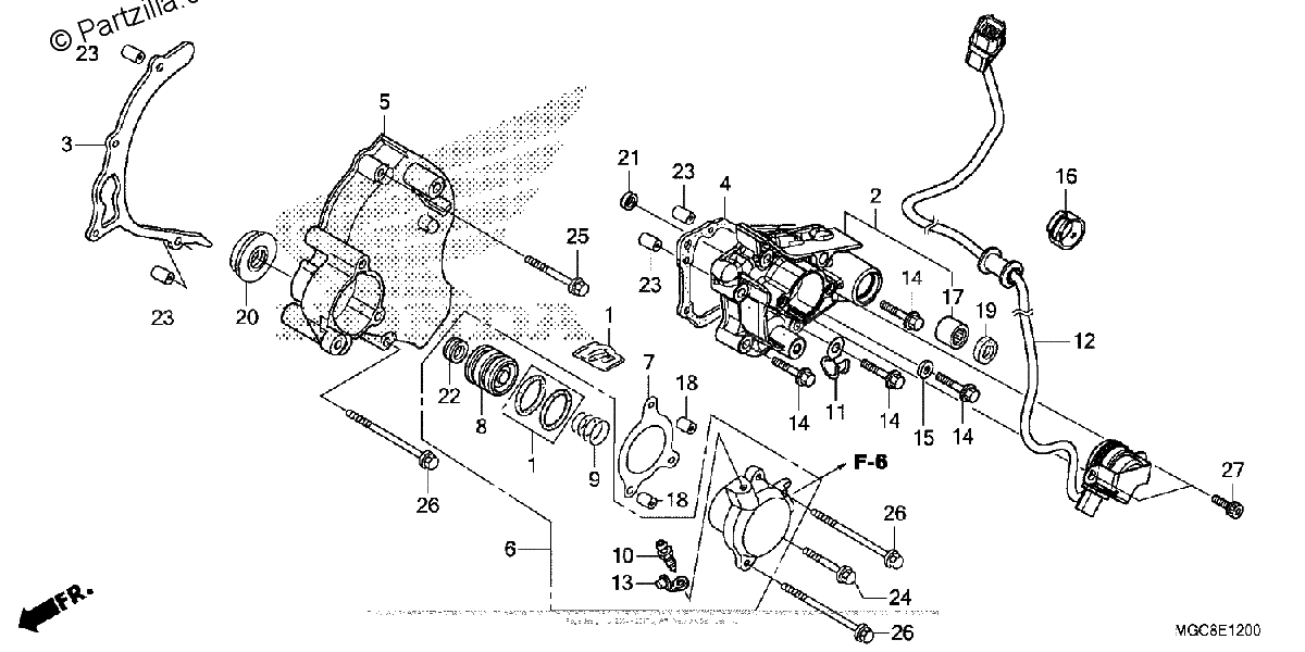 Diagrama de LEFT REAR COVER