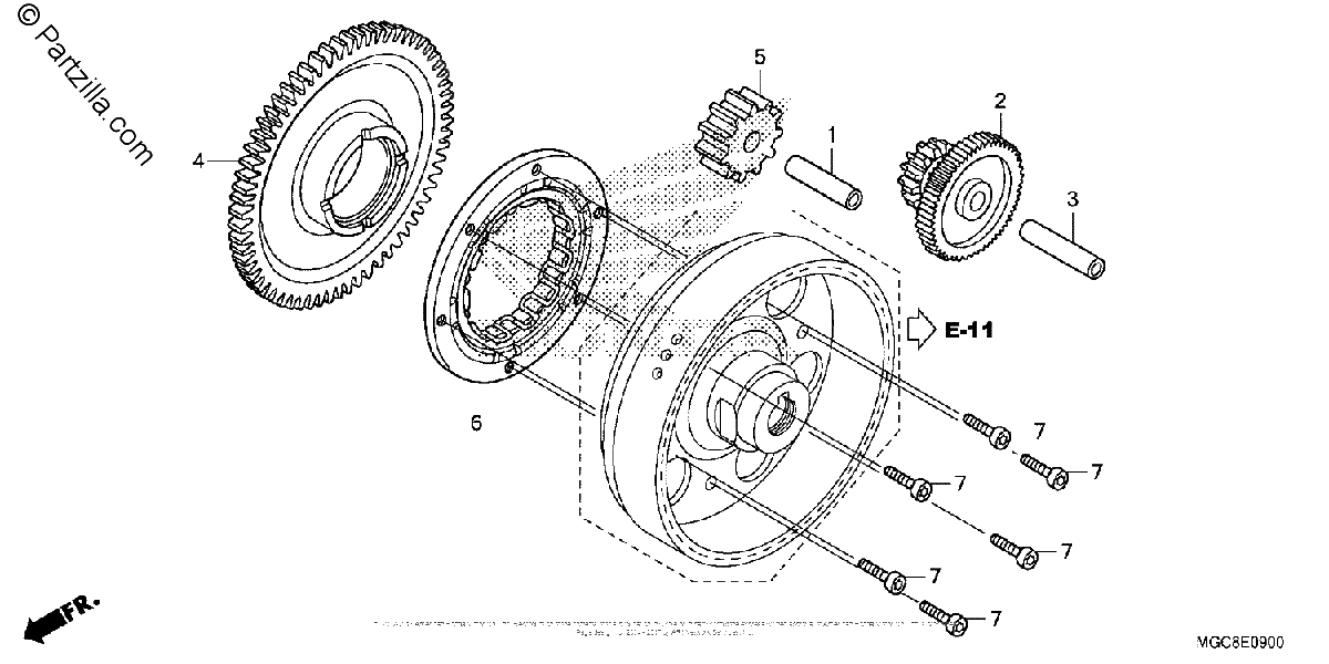 Diagrama de STARTING CLUTCH