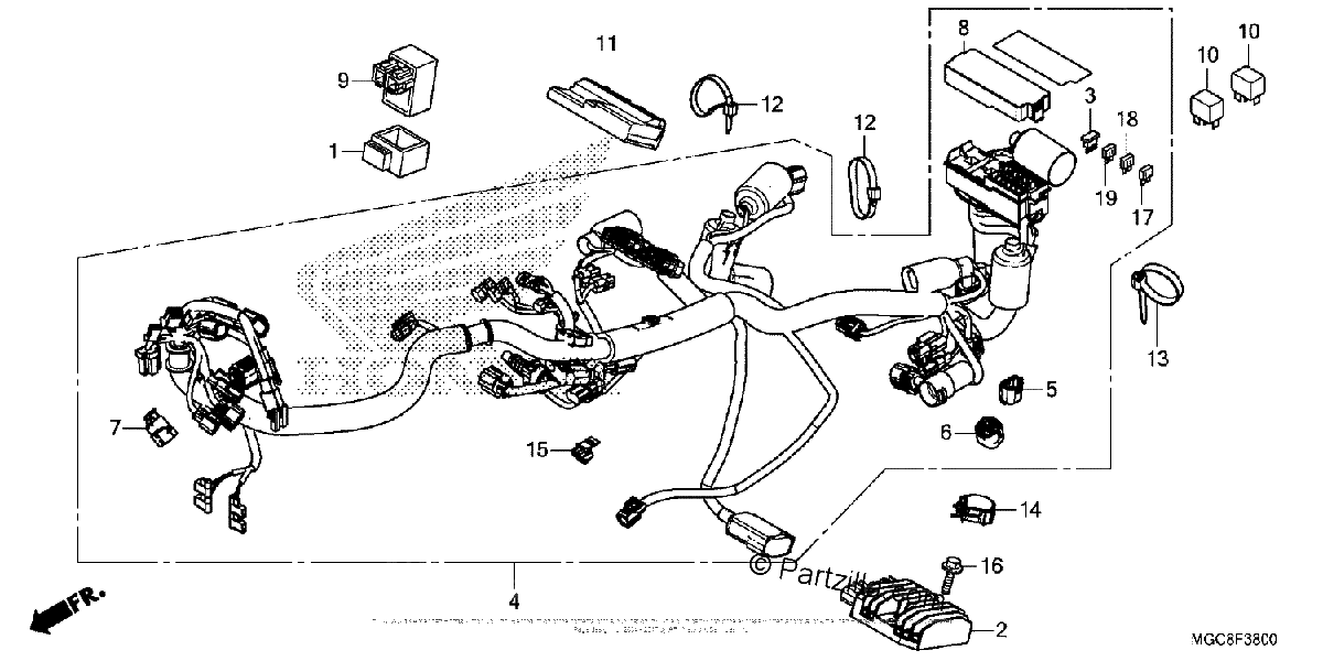 Diagrama de WIRE HARNESS