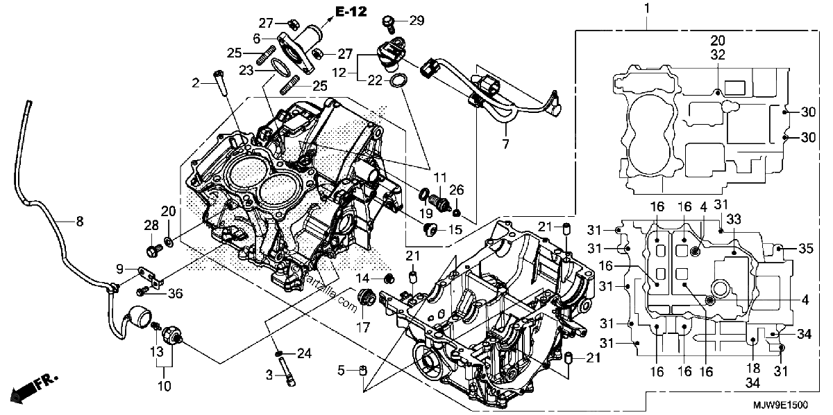 Diagrama de CRANKCASE