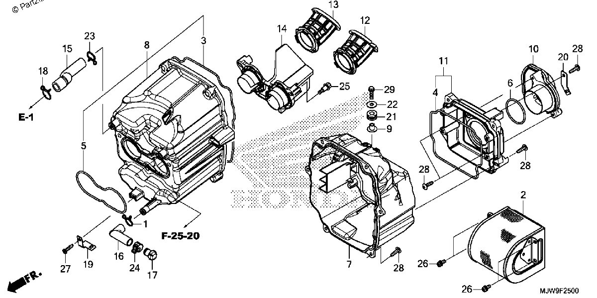 Diagrama de AIR CLEANER