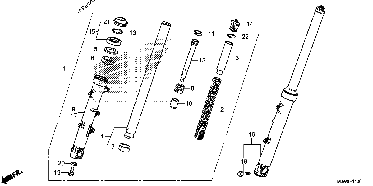 Diagrama de FRONT FORK