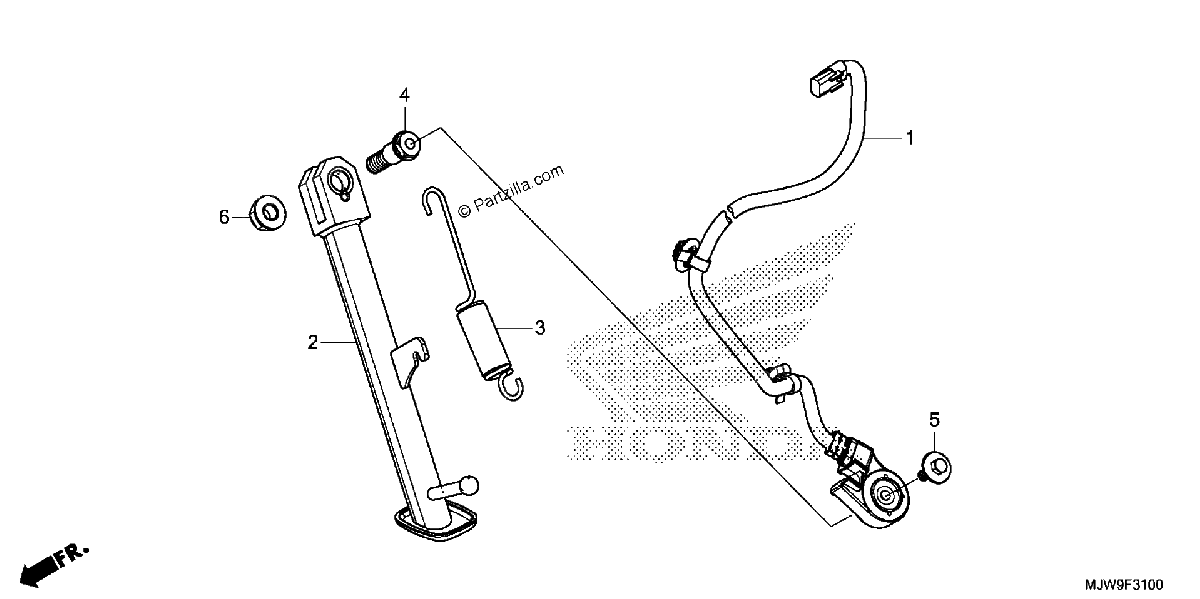 Diagrama de SIDE STAND