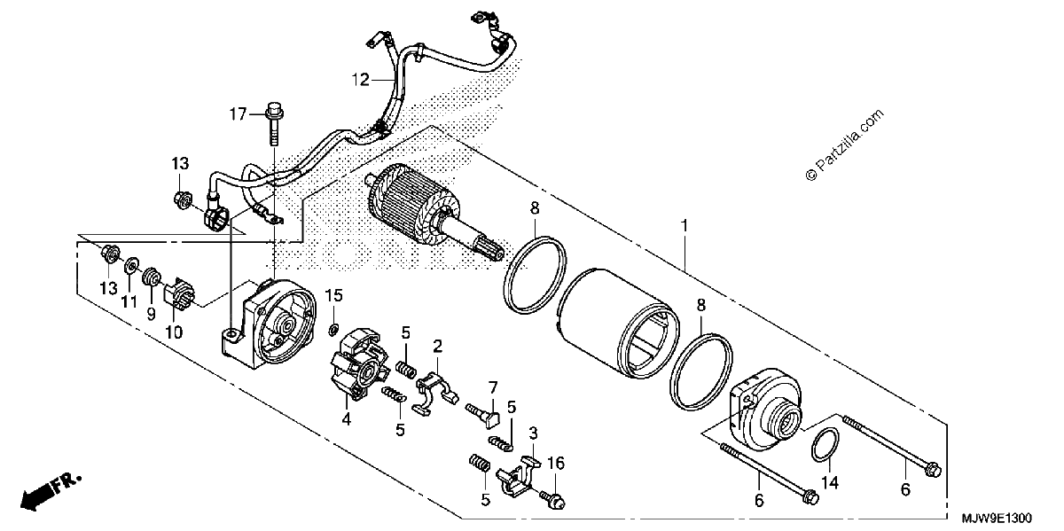 Diagrama de STARTER MOTOR