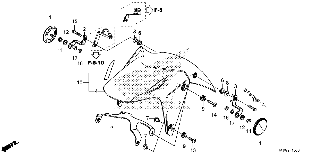 Diagrama de FRONT FENDER