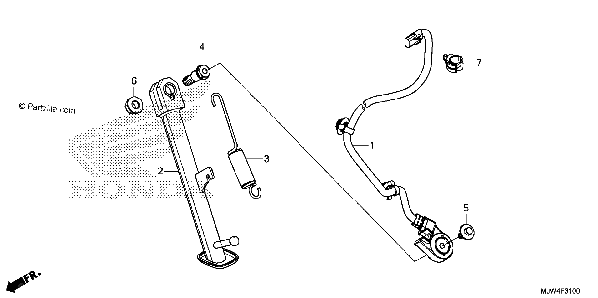 Diagrama de SIDE STAND