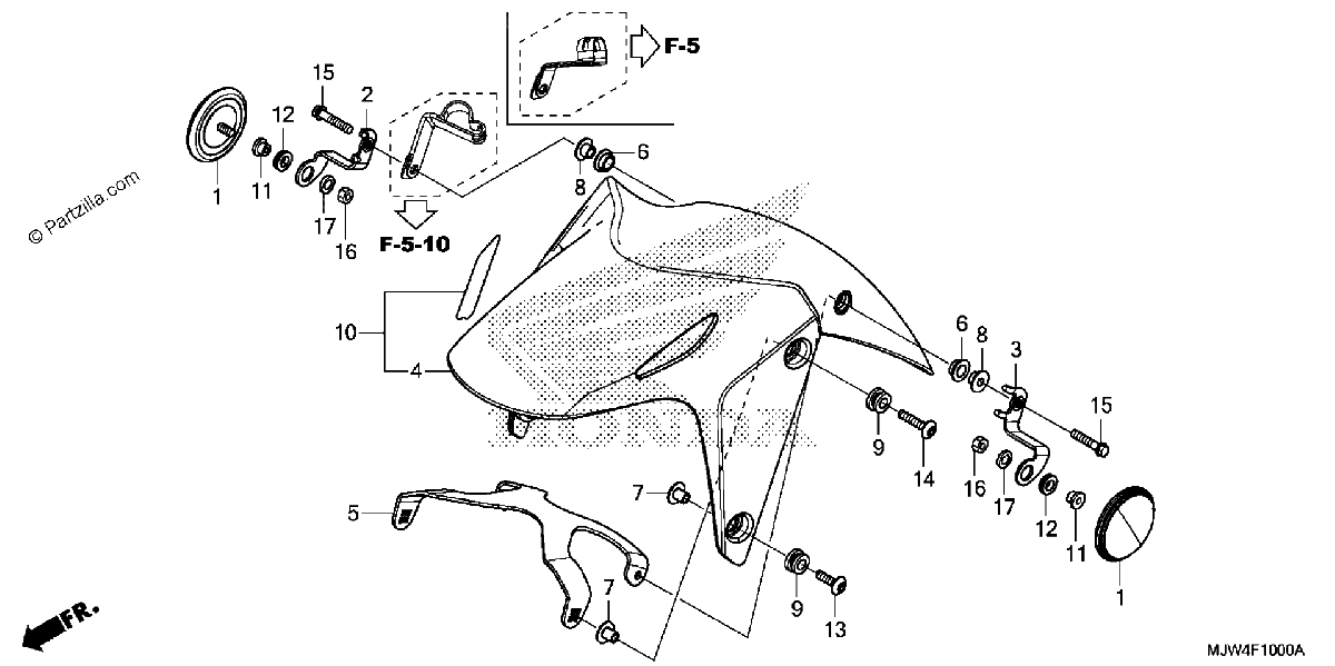 Diagrama de FRONT FENDER