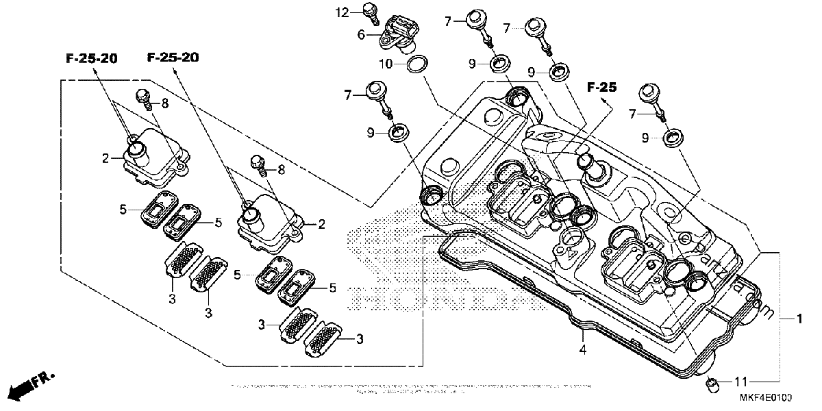 Diagrama de CYLINDER HEAD COVER