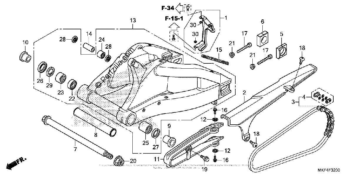 Diagrama de SWINGARM