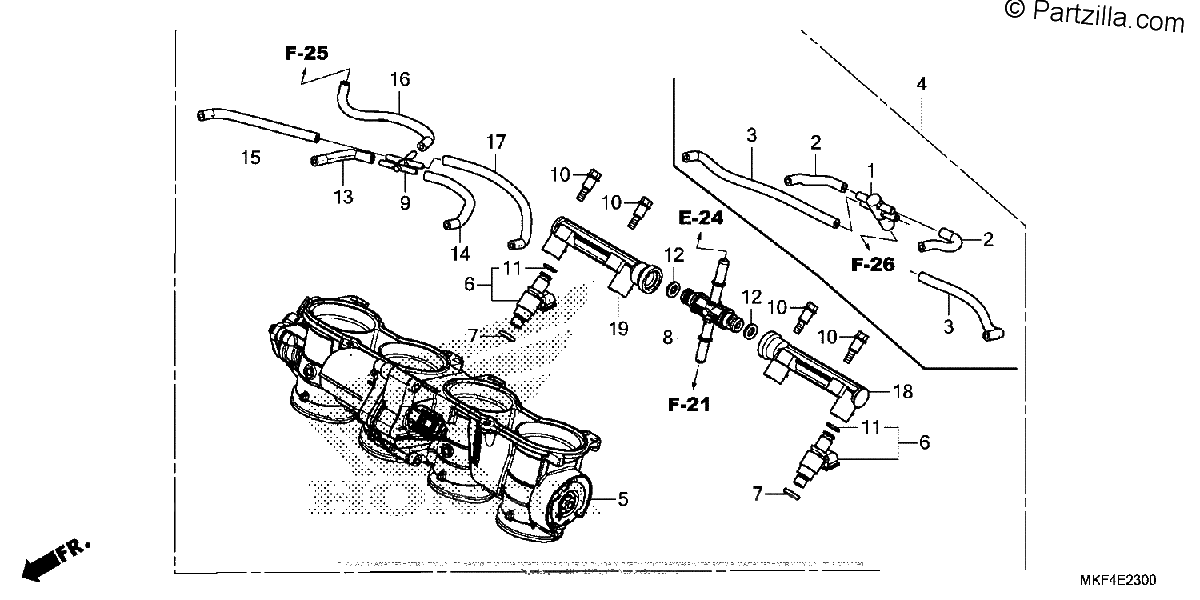 Diagrama de THROTTLE BODY