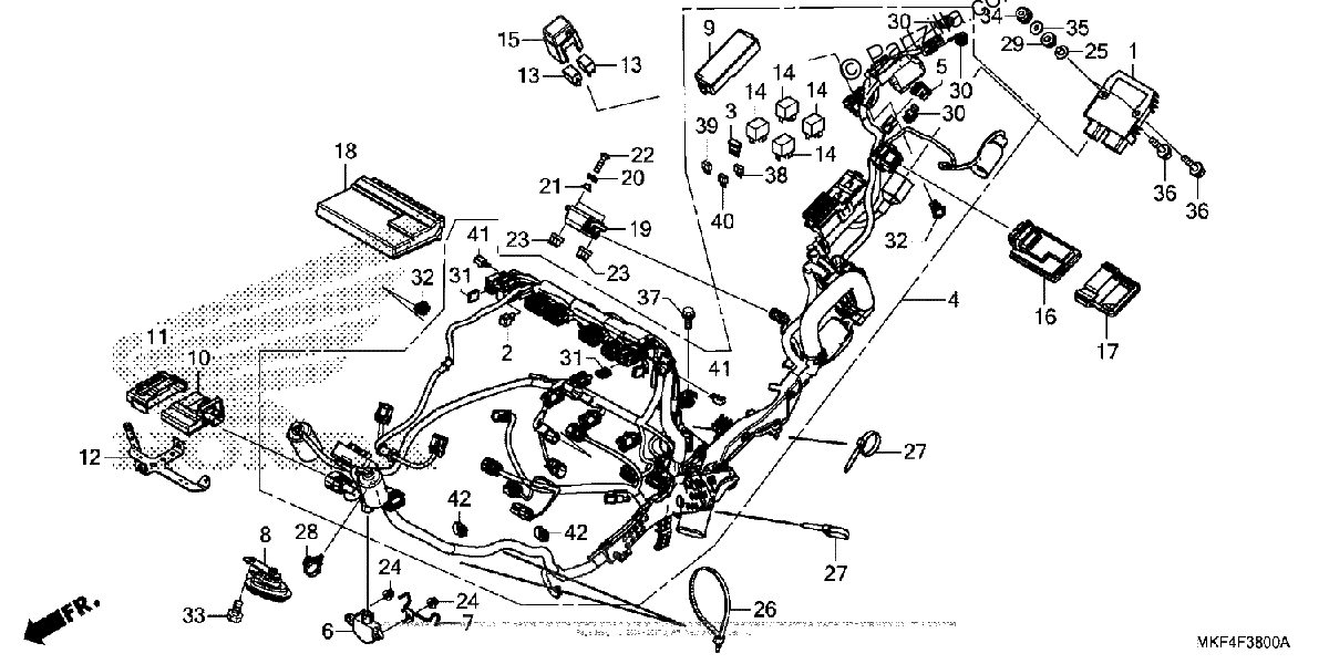 Diagrama de WIRE HARNESS