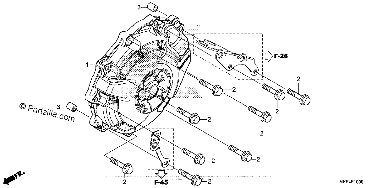 Diagrama de ALTERNATOR COVER