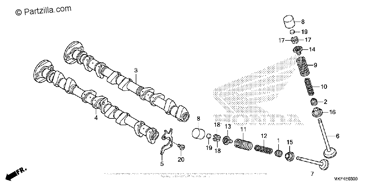 Diagrama de CAMSHAFT VALVE