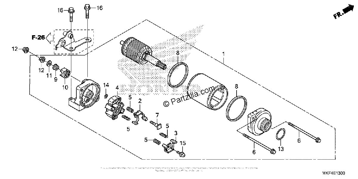 Diagrama de STARTER MOTOR