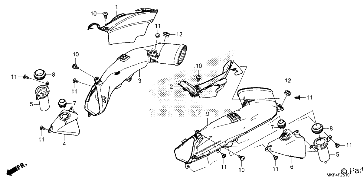 Diagrama de AIR INTAKE DUCT