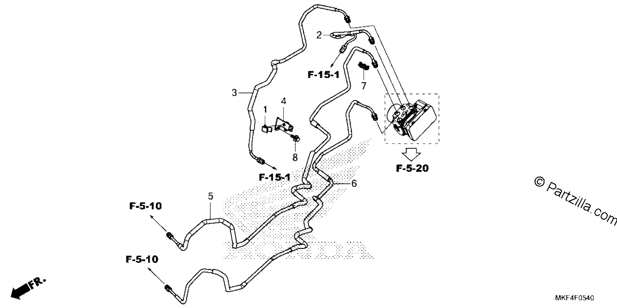 Diagrama de BRAKE PIPE