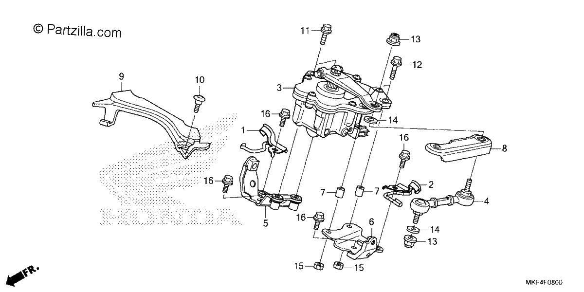 Diagrama de STEERING DAMPER