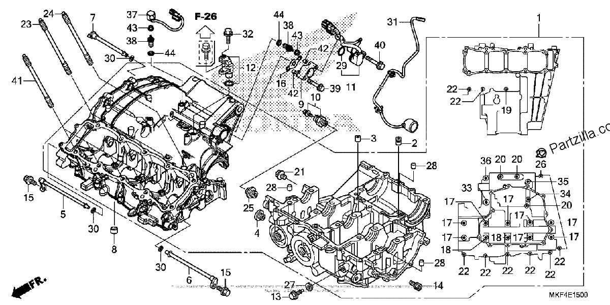 Diagrama de CRANKCASE