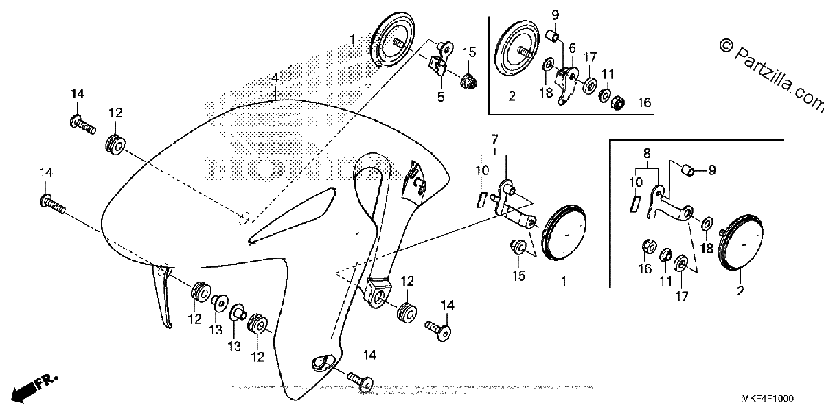 Diagrama de FRONT FENDER