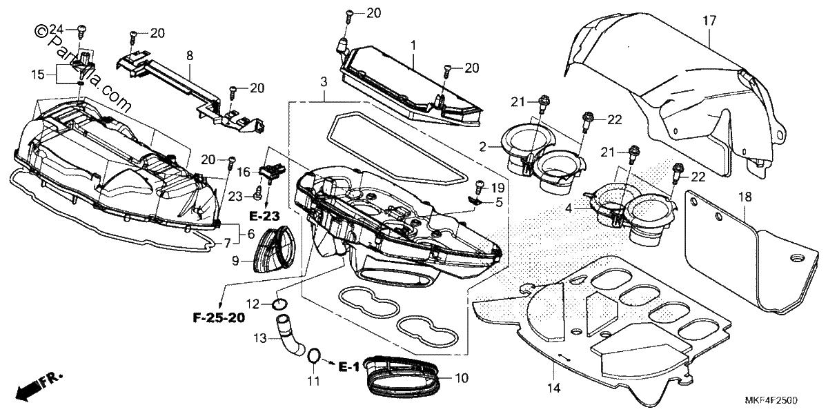 Diagrama de AIR CLEANER