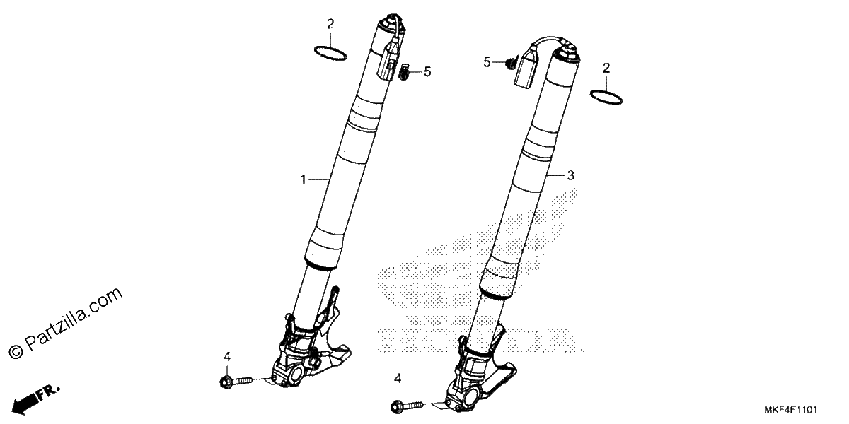 Diagrama de FRONT FORK 2