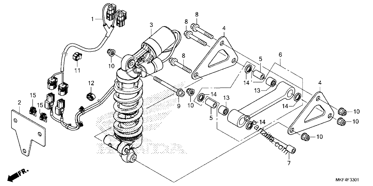 Diagrama de REAR SHOCK ABSORBER 2