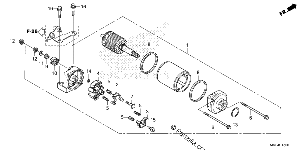 Diagrama de STARTER MOTOR
