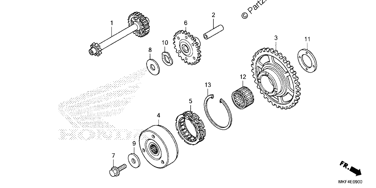Diagrama de STARTING CLUTCH