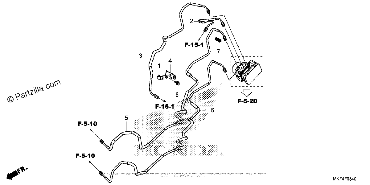 Diagrama de BRAKE PIPE