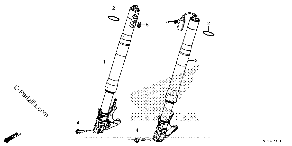 Diagrama de FRONT FORK 2