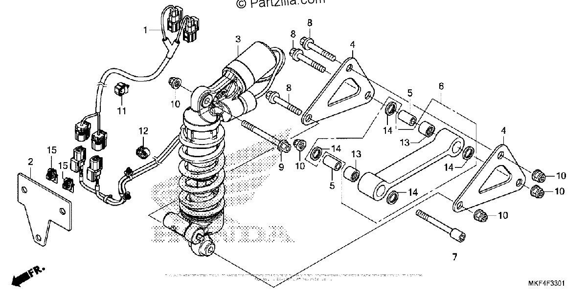Diagrama de REAR SHOCK ABSORBER 2