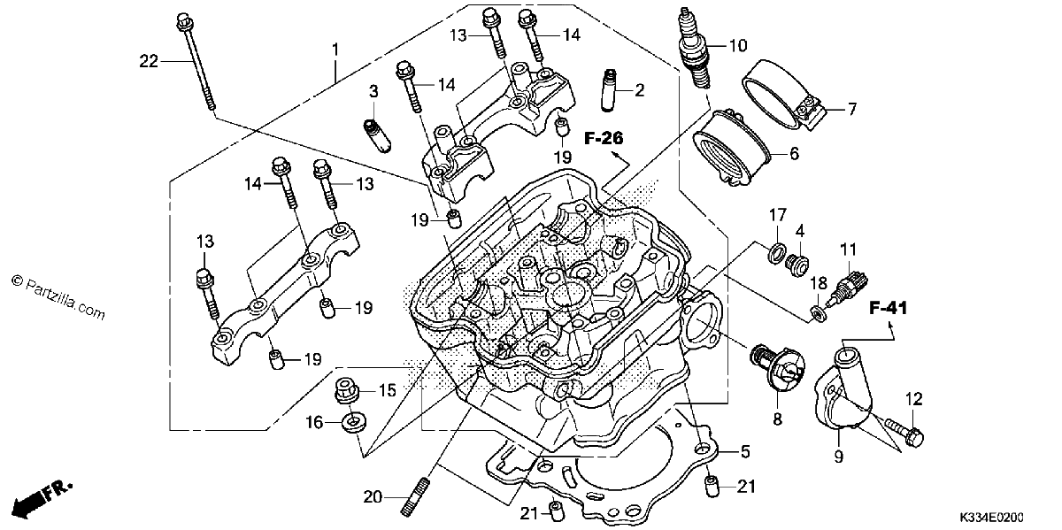 Diagrama de CYLINDER HEAD
