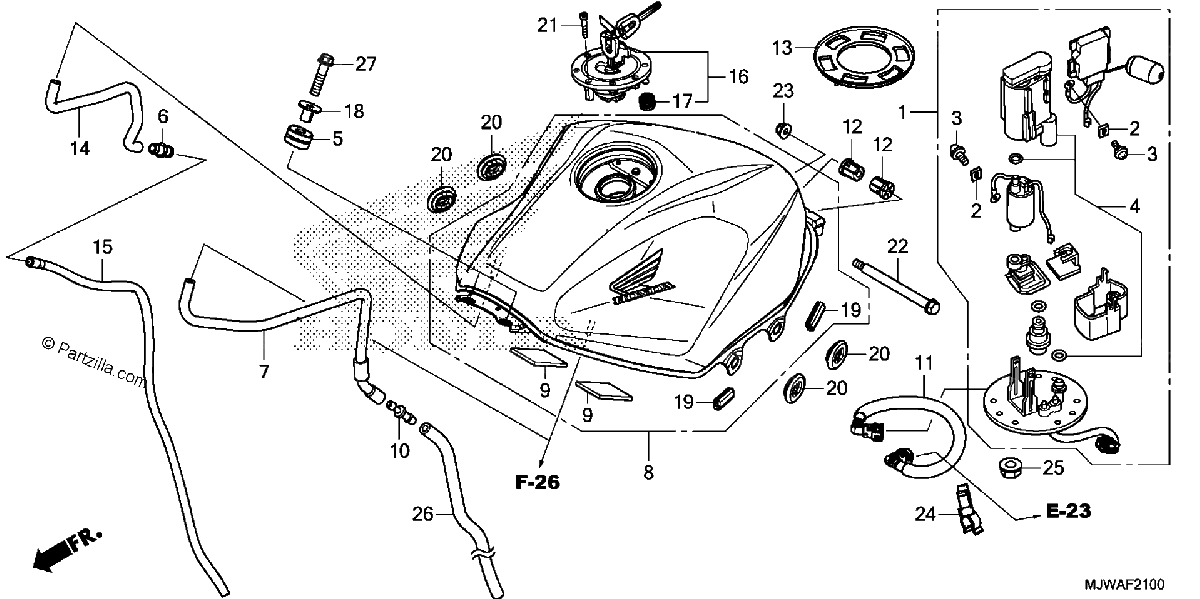 Diagrama de FUEL TANK FUEL PUMP