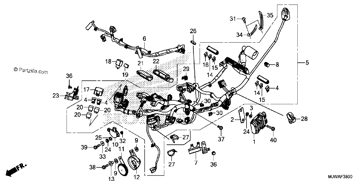 Diagrama de WIRE HARNESS