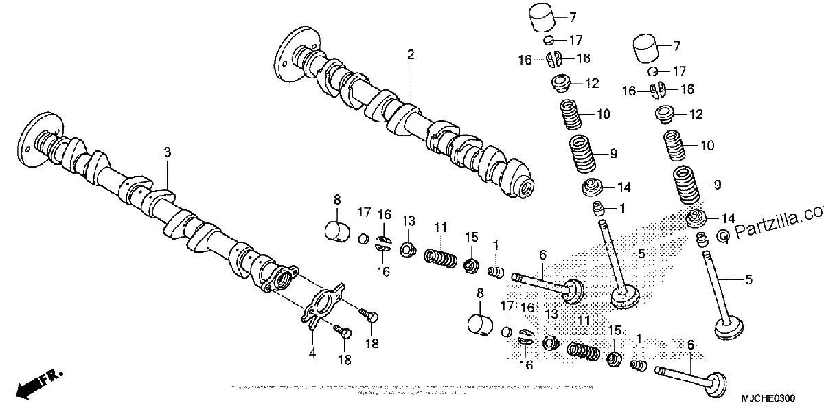 Diagrama de CAMSHAFT VALVE