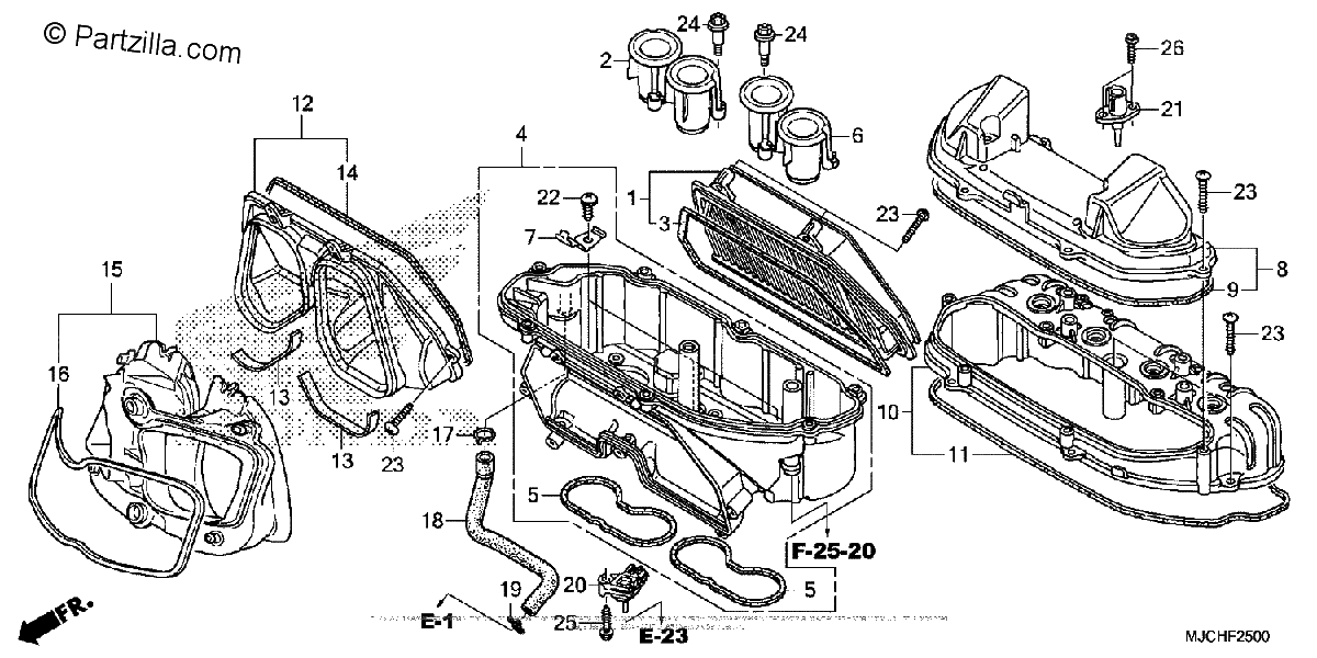 Diagrama de AIR CLEANER