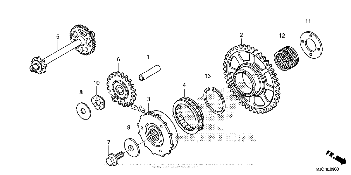 Diagrama de STARTING CLUTCH