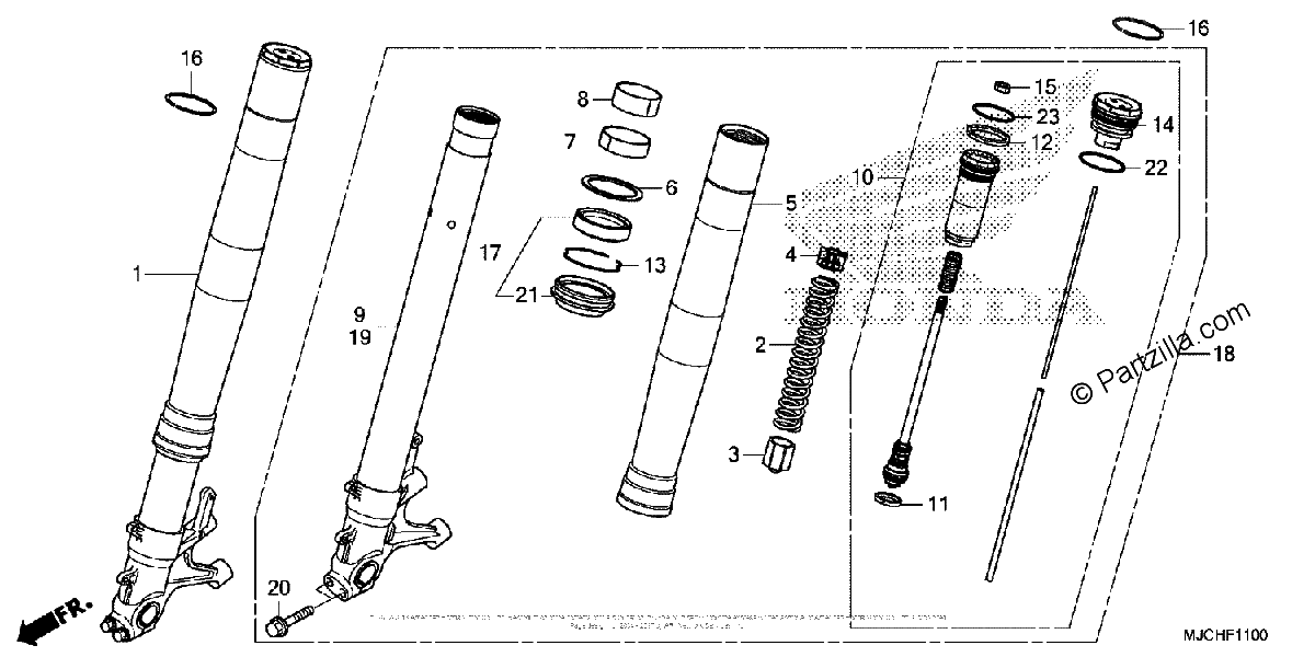 Diagrama de FRONT FORK