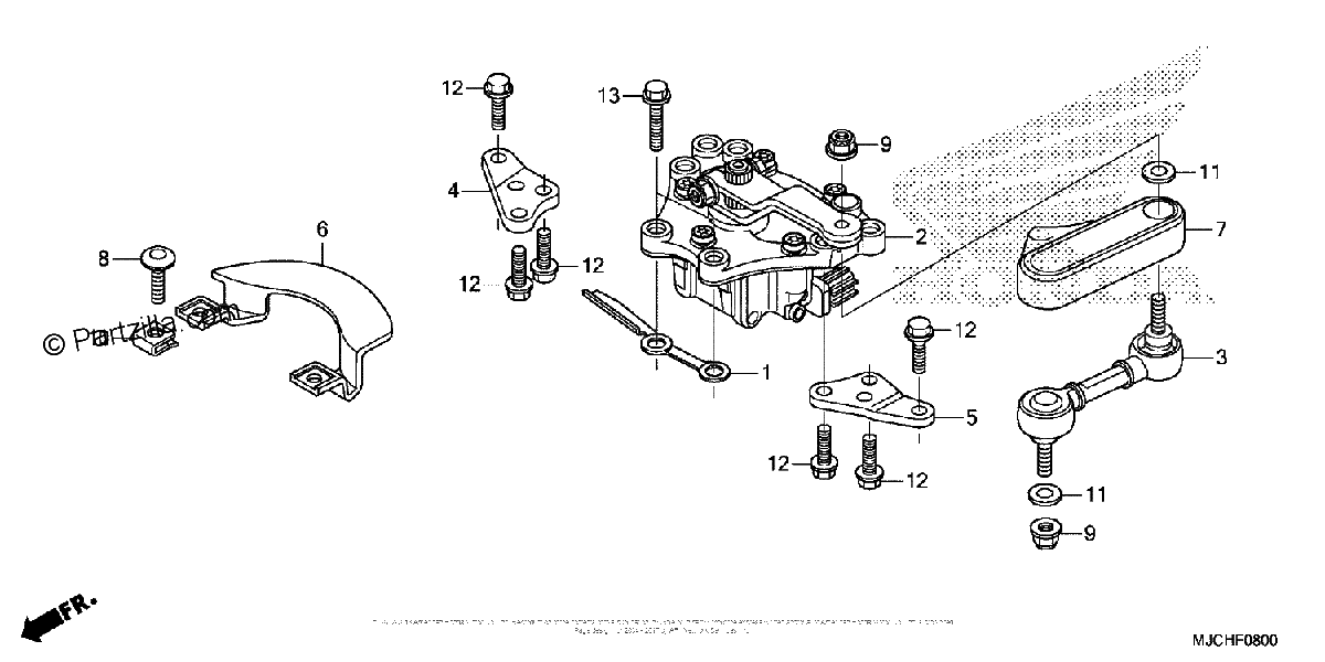 Diagrama de STEERING DAMPER
