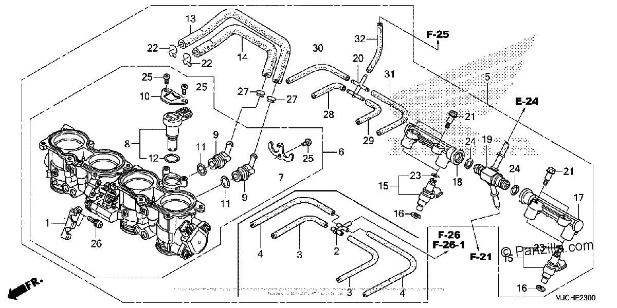 Diagrama de THROTTLE BODY
