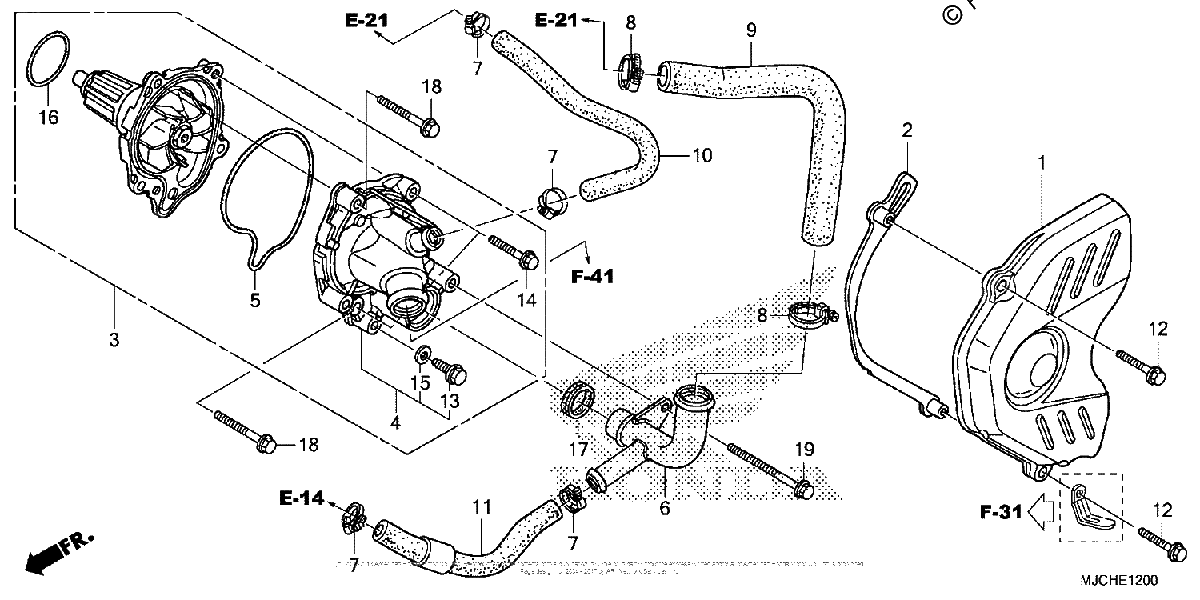 Diagrama de WATER PUMP