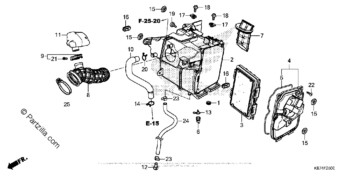 Diagrama de AIR CLEANER