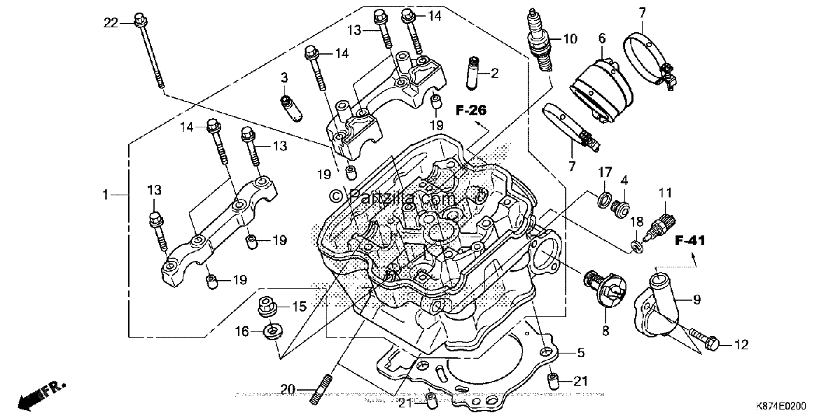 Diagrama de CYLINDER HEAD