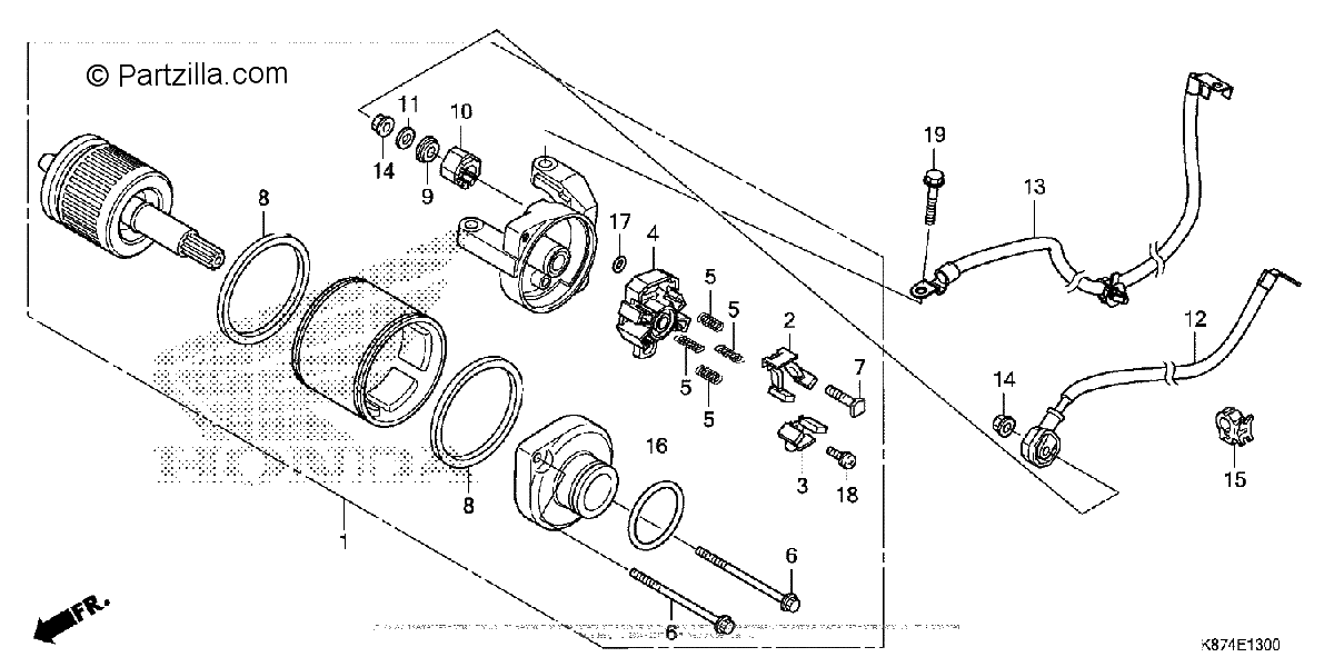 Diagrama de STARTER MOTOR